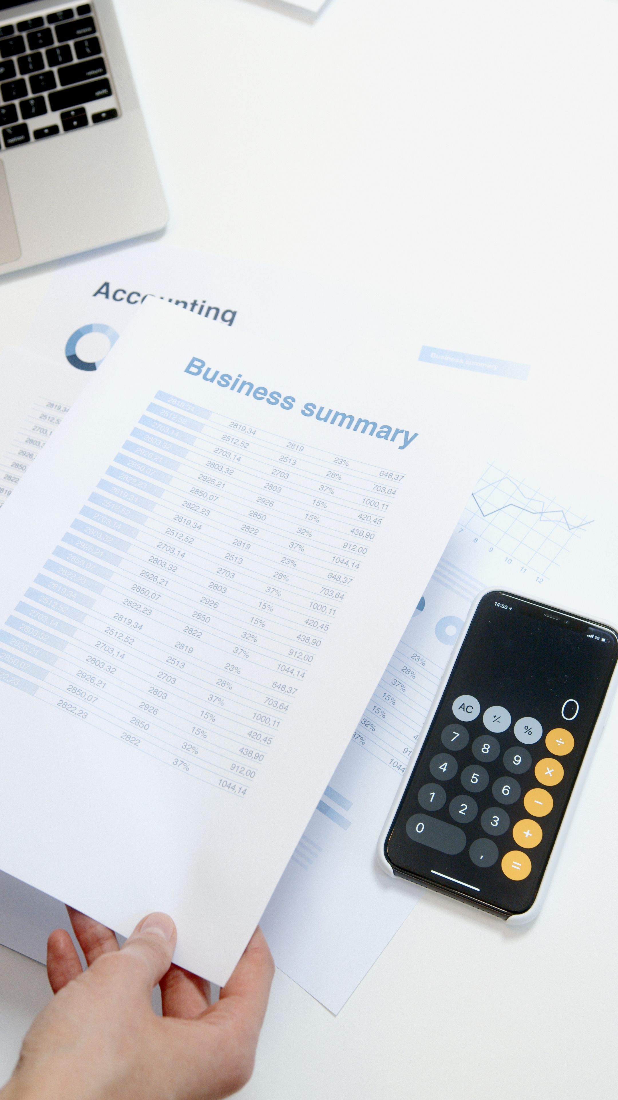 Professional bookkeeping services and financial record keeping